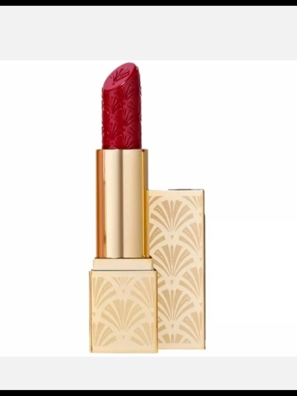 Estee Lauder Limited Edition Embossed Berry Red Lipstick in Shade Red Velvet